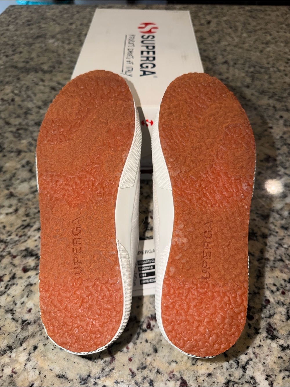 Size 5.5W Superga 2750 Cotu Classic White Rose Gold SKU S000010 Brand New - Picture 7 of 9